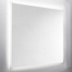 Nemo Spring Destra spiegel 120x60cm rechthoek met plexi LED gezandstraald antidamp SW418090