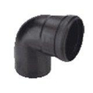 Burgerhout luchttoevoerbocht Ø80mm 90° PP zwart 2113402