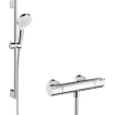 Hansgrohe Ecostat 1001cl thermostaat met stang 65cmm crometta vario handdouche wit chroom SW73235