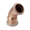 Geberit Mapress persfitting koper water bocht 45 FF 22 SW282412