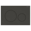 Geberit Sigma20 bedieningsplaat - 2-toets spoeling - ronde knoppen - matzwart/zw/matzw e.t.c. SW420200