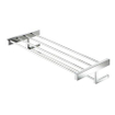 Geesa Modern Art Handdoekrek met planchet 62cm Chroom 0650159