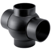 Geberit afvoer PE fitting kogelstuk 88,5°, 2 aansluitingen onder 180° 110X90 SW29899