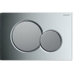 Geberit Sigma01 bedieningsplaat - 2-toets spoeling - ronde knoppen - glans chroom/mat chroom 0700529