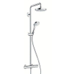 Hansgrohe Croma Select S Regendoucheset - hoofddouche 18cm - thermostatisch - wit/chroom 0605340