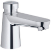 GROHE Euroeco Cosmopolitan S waterbesparende wastafelkraan zelfsluitend 44593 blauw/rood chroom 0441903