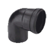 Burgerhout luchttoevoerbocht Ø80mm 90° PP zwart 2113402