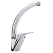 Nemo Start Taura keukenmengkraan eengreeps eengatsmontage met hoge bek met beweegbare uitloop chroom SW287662