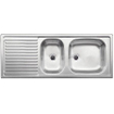 Blanco Top EZS Inbouwspoeltafel - 110x43.5cm - dikte 0.8mm - bevestigingsclips omkeerbaar - RVS SW69670
