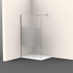 Saniclass Bellini Inloopdouche - 80x200cm - veiligheidsglas - band mat glas - anti kalk - chroom SW238192