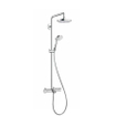 Hansgrohe Croma select s 180 2jet showerpipe voor bad chroom wit GA42902