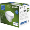 Duravit DuraStyle Basic wandclosetset diepspoel spoelrandloos 36.5x48cm met softclose closetzitting wit SW472391