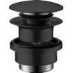 Hansgrohe afvoerplug 1 1/4" klikwaste voor wastafel- en bidetmengkranen zwart mat SW451534