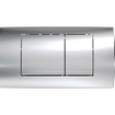 Geberit Twinline bedieningplaat, 2-toets spoeling frontbediening voor toilet 34x18.5cm chroom glans SW242688