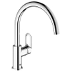 GROHE BauLoop Keukenkraan - hoog - draaibare uitloop - chroom SW225319