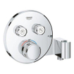 Grohe SmartControl Inbouwthermostaat - 3 knoppen - handdouchehouder - rond - chroom OUTLETSTORE STORE33838