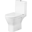 Nemo Spring Ergovita Staand Toilet - 66.5x45x36cm verhoogd - zonder spoelrand - H185cm - zonder zitting en jachtbak - porselein - wit SW288593