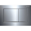 Geberit Omega20 bedieningsplaat - 2-toets spoeling - vierkant - gl.chr./matchr./gl.chr. 0700239