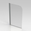 Nemo Start Pannello badwand 1delig 80x140cm helder veiligheidsglas 5 mm profielen aluminium gepolijst omkeerbaar SW286591