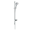 Hansgrohe Raindance Select S Unica`s Puro Glijstangset - 3jet - PowderRain handdouche 90cm - Isiflex doucheslang 160cm - zeepschaal - chroom SW204699