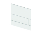 Tece TeceSquare II bedieningsplaat duospoeltechniek kleur mat wit 220 x 150 x 3 mm SW357229