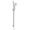 Hansgrohe Croma Select S Vario glijstangset met Croma Select S Vario handdouche 90cm met Isiflex`B doucheslang 160cm wit/chroom 0605303