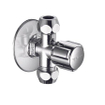 Schell Comfort hoekstopkraan 1/2 met 2 aansluitingen 3/8 chroom TWEEDEKANS OUT11655