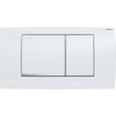 Geberit Twinline bedieningplaat, 2-toets spoeling frontbediening voor toilet 34x18.5cm wit licht beschadigd OUTLETSTORE STORE35506
