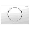 Geberit Sigma10 bedieningsplaat - 2-toets spoeling - ronde knop - wit/glans chroom/wit 0730024