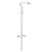 GROHE Cube Regendoucheset Opbouw - hoofddouche 23cm - handdouche staaf - thermostatisch - chroom 0442363
