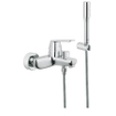GROHE Eurosmart Cosmopolitan badkraan met omstel en koppelingen met garnituur chroom 0437349
