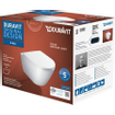 Duravit D-Neo wandtoilet met zitting 37x54x40cm Wit Hoogglans SW544305
