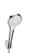 Hansgrohe Croma Select S PorterS badset met Croma Select S Vario handdouche met wandhouder met Isiflex`B doucheslang 160cm wit/chroom 0605474