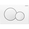 Geberit Sigma01 bedieningsplaat - 2-toets spoeling - ronde knoppen - Alpien wit 0700518