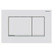 Geberit Sigma20 bedieningsplaat - 2-toets spoeling - rechthoekige knoppen - matwit/easy-to-clean SW242683