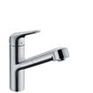 Hansgrohe M42 keukenkraan met 120° draaibare en uittrekbare uitloop chroom SW236974