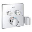 Grohe SmartControl Inbouwthermostaat - 3 knoppen - handdouchehouder - vierkant - chroom SW104923
