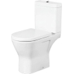 Nemo Spring Ergovita Staand Toilet - 66.5x45x36cm verhoogd - zonder spoelrand - H185cm - zonder zitting en jachtbak - porselein - wit SW288593