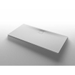 Nemo Stock Lapis 20 douchebak 180x90x4cm incl afdekplaatje in mineraalcomposiet effen structuur wit SW404003