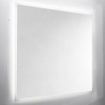 Nemo Spring Destra spiegel 140x60cm rechthoek met plexi LED gezandstraald antidamp SW452327