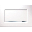 Geberit Sigma10 bedieningsplaat - 2-toets spoeling - rechthoekige knoppen - wit/chr.geb./wit SW61794