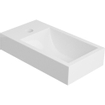 Nemo Spring Keyna fonteinset 40x22cm zonder overloop met 14cm koudwaterkraan en sifon solid surface wit SW385491