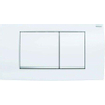 Geberit Twinline bedieningplaat, 2-toets spoeling frontbediening voor toilet 34x18.5cm wit SW242690