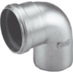 Burgerhout BM FIX Dikwandige aluminium afvoerbocht 90 graden 80mm 1400495