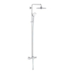 GROHE Euphoria Regendoucheset Opbouw - badkraan - hoofddouche 26cm - massage handdouche rond - chroom OUTLETSTORE STORE32673