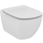 Ideal Standard Tesi wand wc keramiek Aquablade 53,5x36,5cm wit met wc zitting softclose wit SW71259