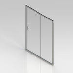 GO by Van Marcke Belo schuifdeur 140x190cm 6mm easy clean glas profielen aluminium verchroomd regelbaar 1360-1410mm SW292850