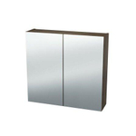 Nemo Spring Nebulo spiegelkast - 120x65x17.8cm - 2 deuren - glazen leggers - met stopcontact - zonder schakelaar - kleur: H3710 ST9 Carini Walnut Natur SW637007