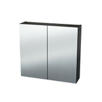 Nemo Spring Nebulo spiegelkast - 120x65x17.8cm - 2 deuren - glazen leggers - met stopcontact - zonder schakelaar - kleur: U899 ST9 Cosmos Grey SW637004