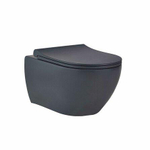 GO by Van Marcke wandtoilet - 53x36x35cm - met softclose & quickrelease zitting - porselein mat antraciet SW1009752